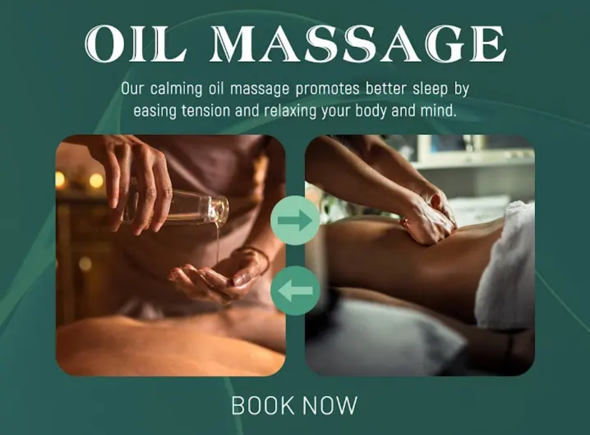 Aromatherapy with oil massage